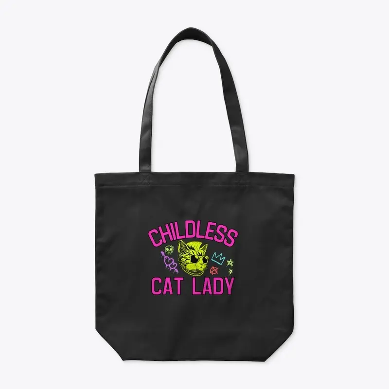 Childless Cat Lady - Punk Neon