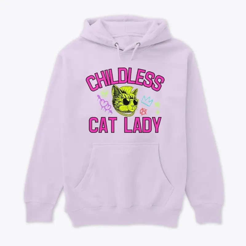 Childless Cat Lady - Punk Neon