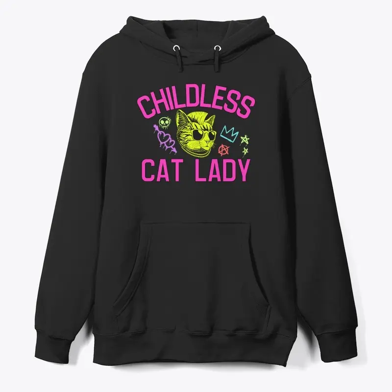 Childless Cat Lady - Punk Neon