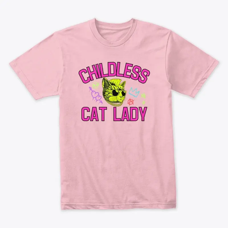 Childless Cat Lady - Punk Neon